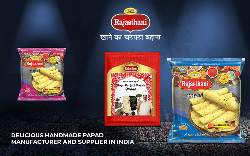 Delicious Handmade Papad Manufacturer and Supplier in India